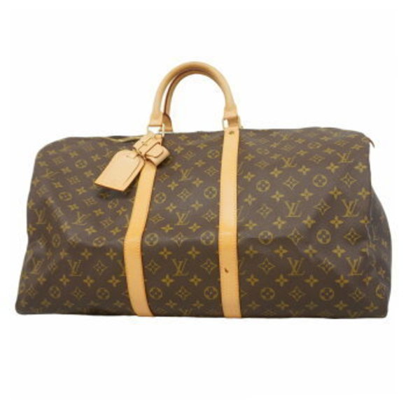 Louis Vuitton Monogram Keepall Boston Bag Brown - Picture 1 of 9